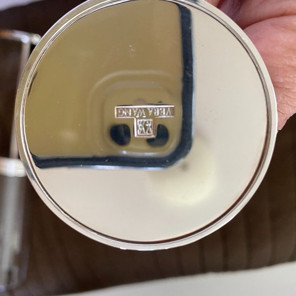 PAIR OF CANDLE HOLDER SILVER PLATE VERA WANG - Picture 3 of 3